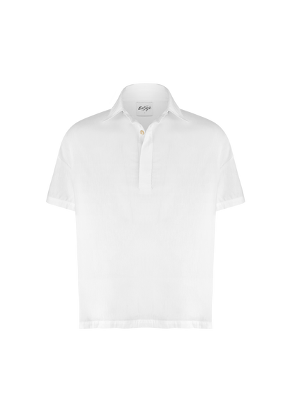 CAMISA POLO ENSEJE | BRANCA