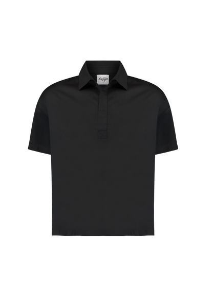 CAMISA POLO ENSEJE | PRETA