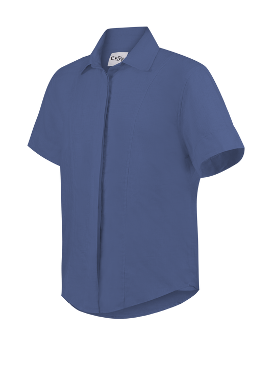 CAMISA IJUÍ - 100% LINHO | AZUL ÍNDIGO