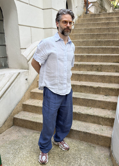 CONJUNTO IJUÍ | CAMISA E CALÇA AZUL ÍNDIGO